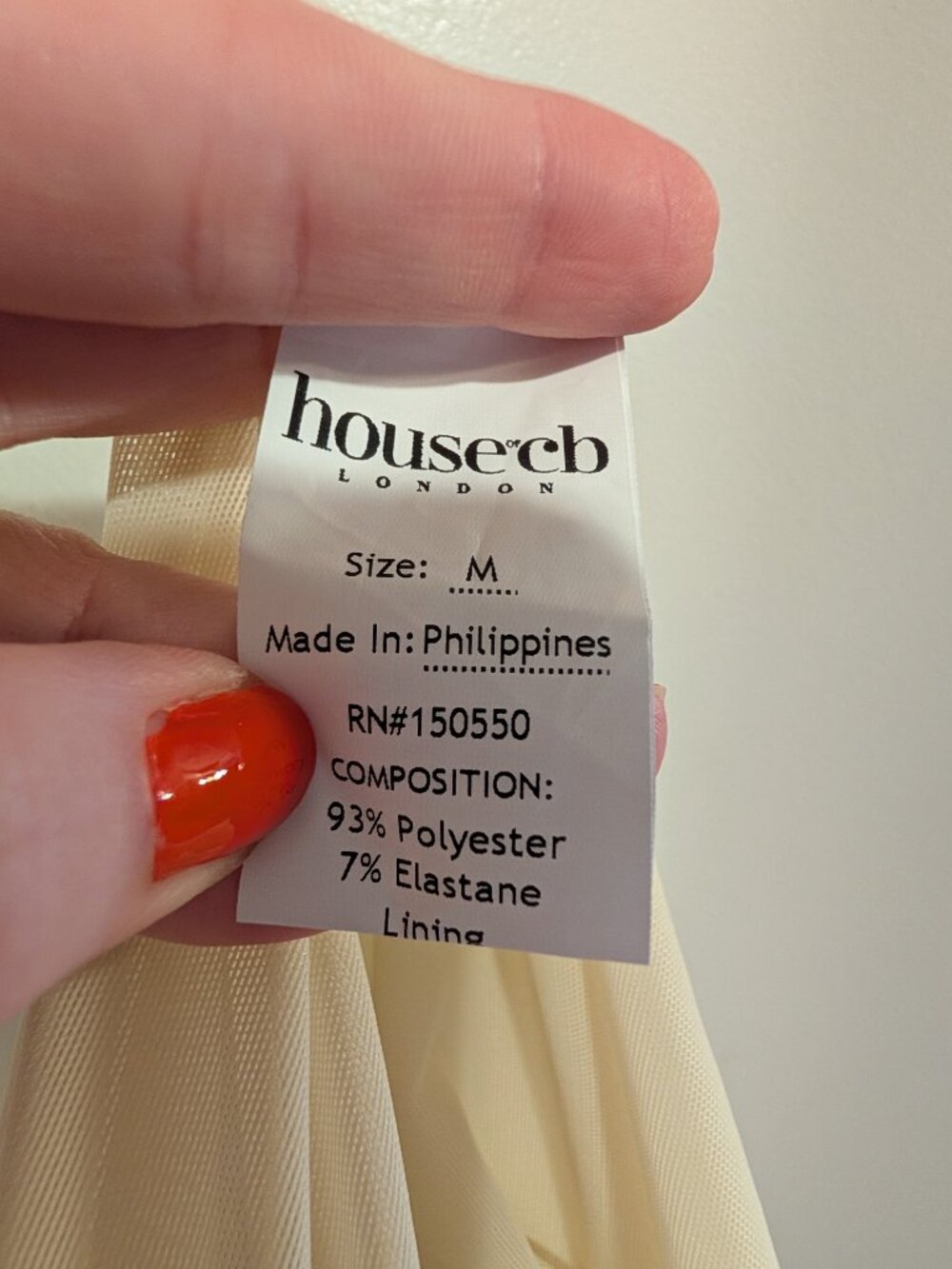 House of CB London Cesca Cream Textured Lace Dress - Picture 7 of 9